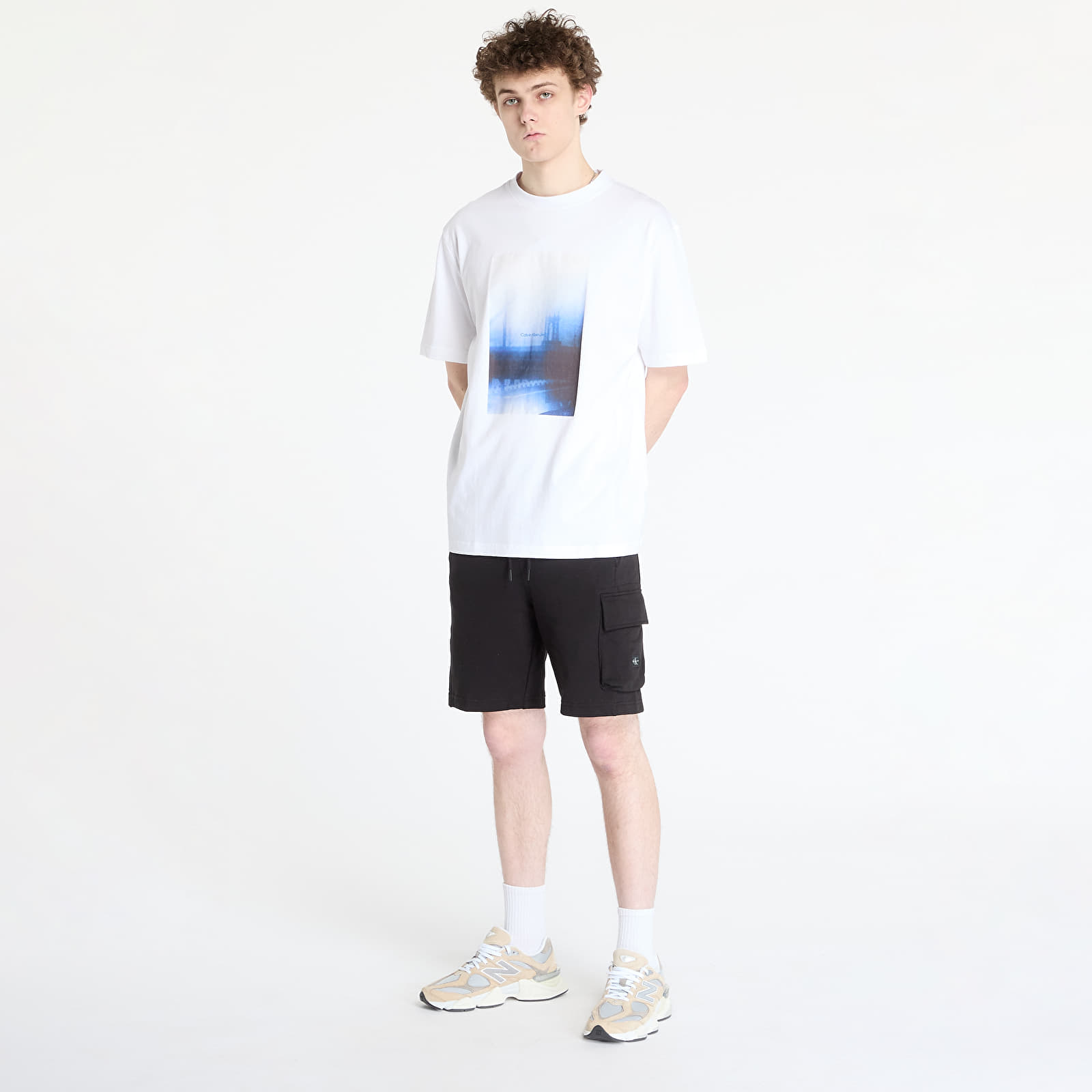 Meeste T-särgid Calvin Klein Jeans Hazy City Tee White