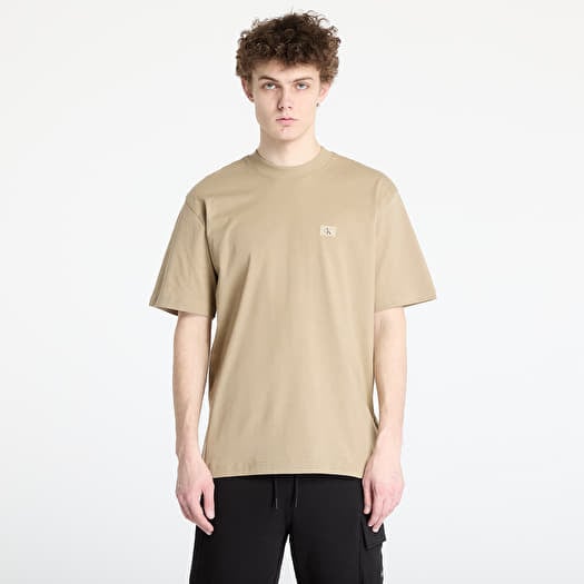 Calvin Klein Jeans Woven Label Relaxed Tee Brown