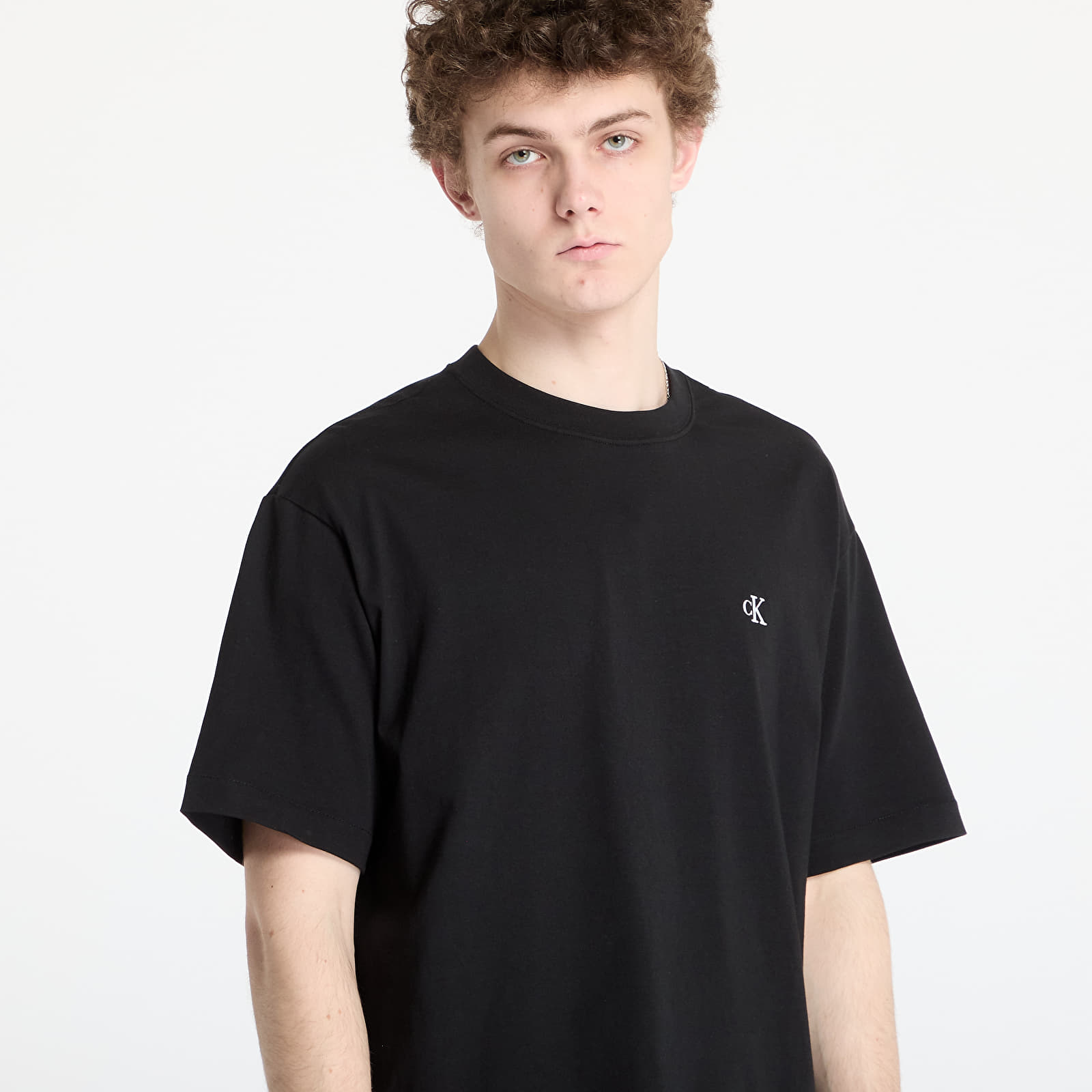 Männer T-Shirts Calvin Klein Jeans Ss Relaxed Archive Logo Tee Black