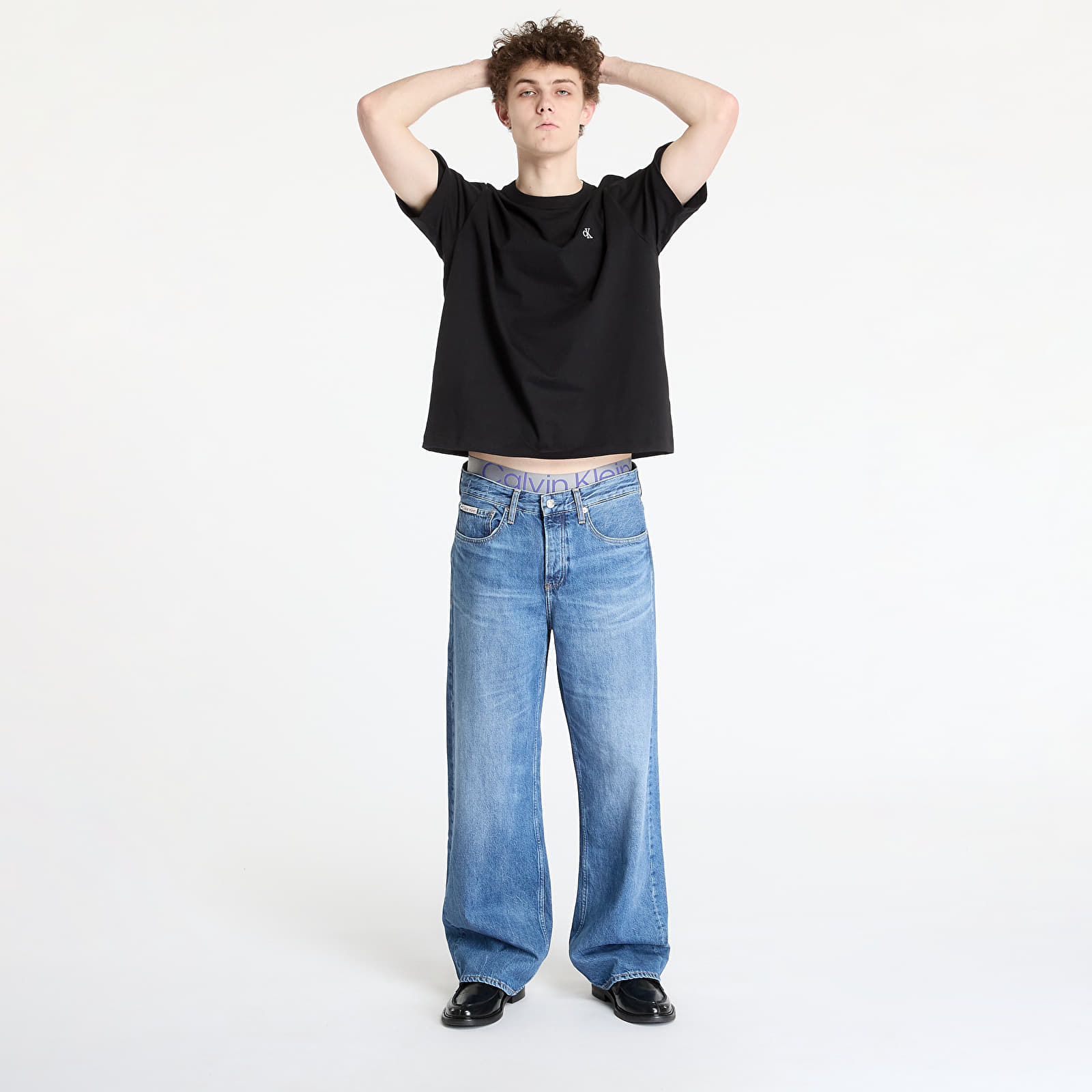 Männer T-Shirts Calvin Klein Jeans Ss Relaxed Archive Logo Tee Black