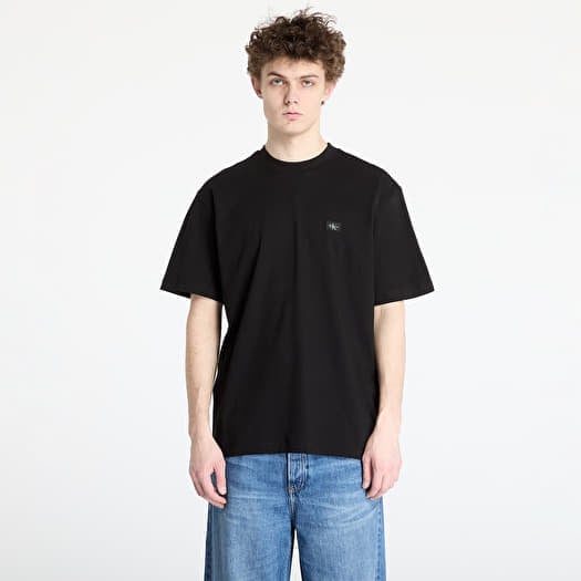 Calvin Klein Jeans Woven Label Relaxed Tee Black