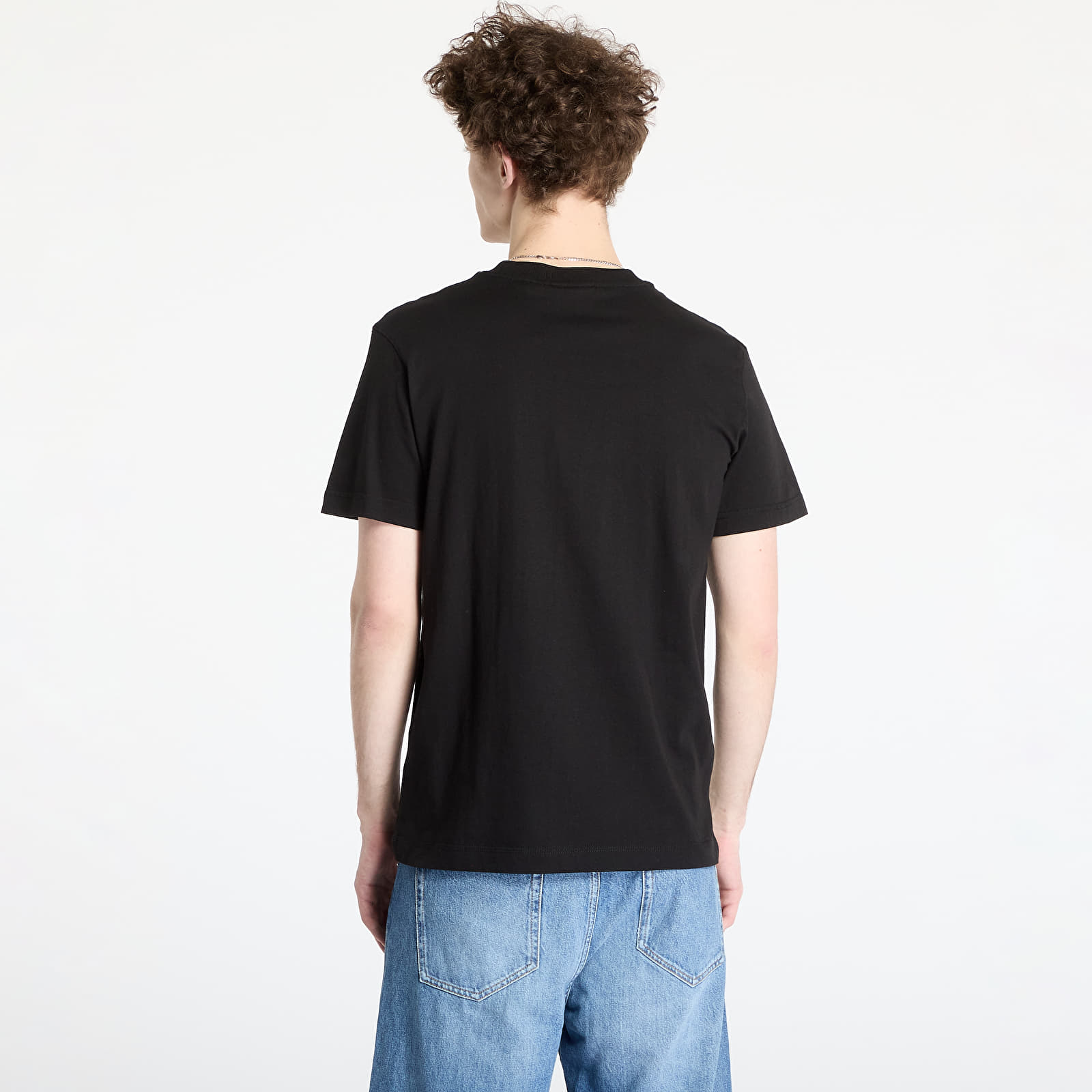 Miesten T-paidat Calvin Klein Jeans Woven Label Regular Tee Black