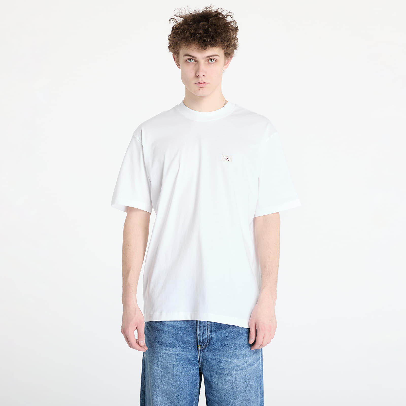 Camiseta Calvin Klein Jeans Woven Label Relaxed Tee White L