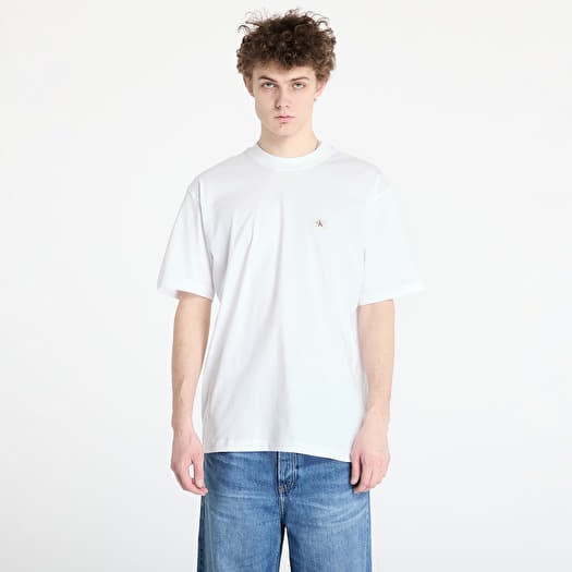 Tričko Calvin Klein Jeans Woven Label Relaxed Tee White