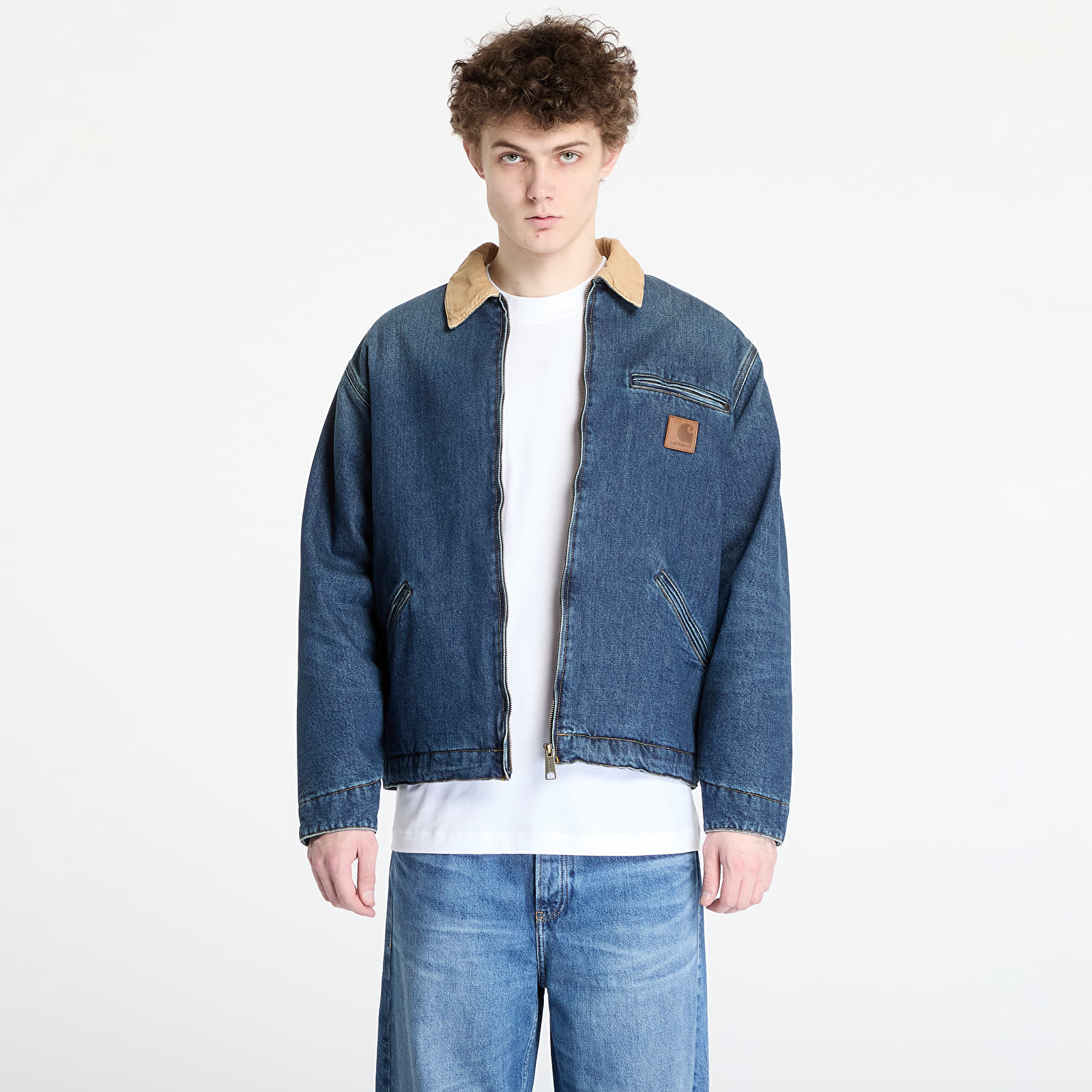 Bundy Carhartt WIP OG Detroit Jacket UNISEX Blue/ Dusty Brown