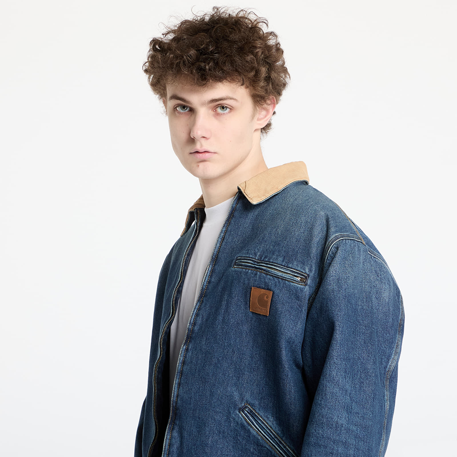 Bundy Carhartt WIP OG Detroit Jacket UNISEX Blue/ Dusty Brown