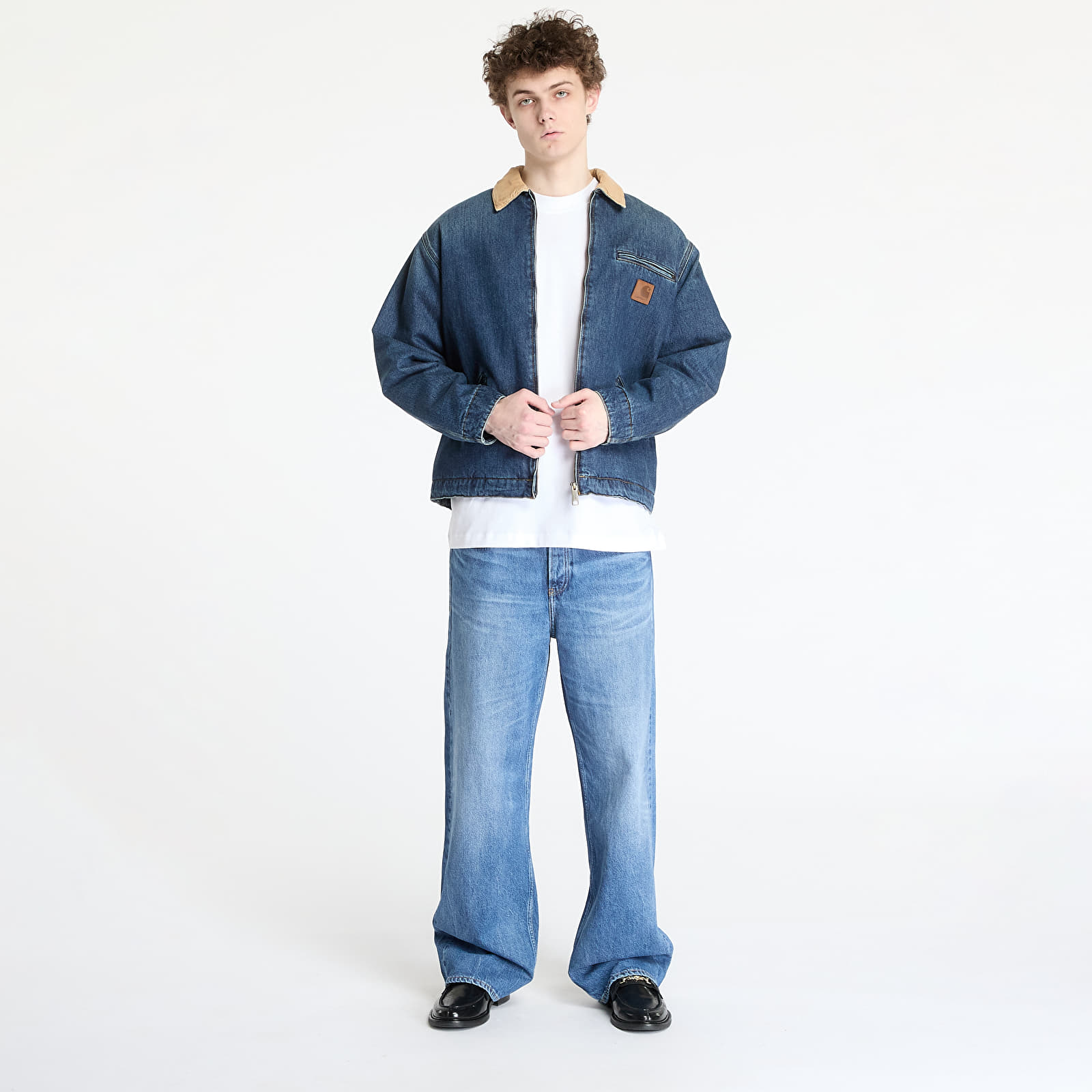 Bundy Carhartt WIP OG Detroit Jacket UNISEX Blue/ Dusty Brown
