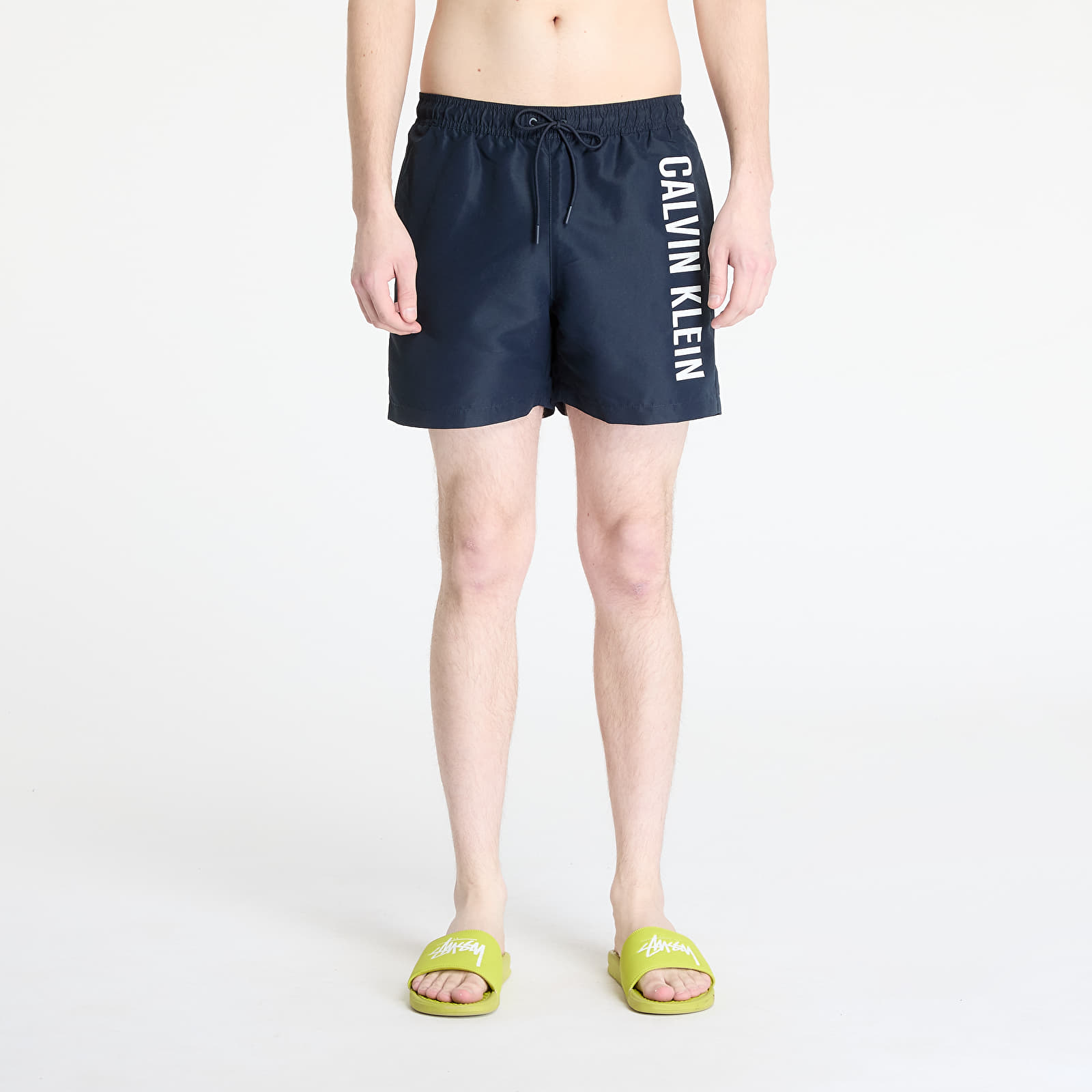 Pánské plavky Calvin Klein Jeans Medium Drawstring Boardshorts Blue