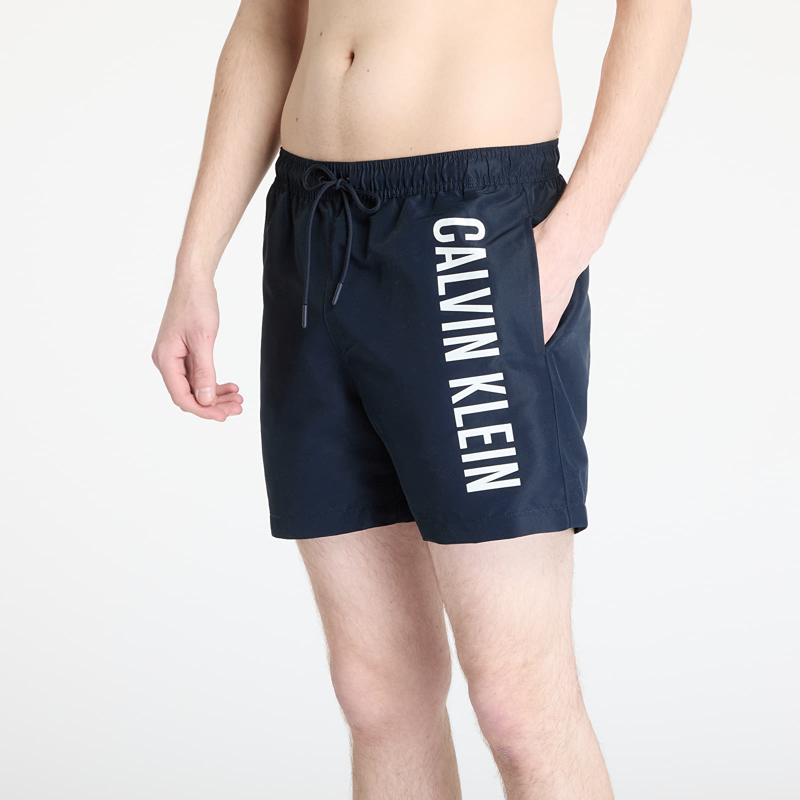 Pánské plavky Calvin Klein Jeans Medium Drawstring Boardshorts Blue