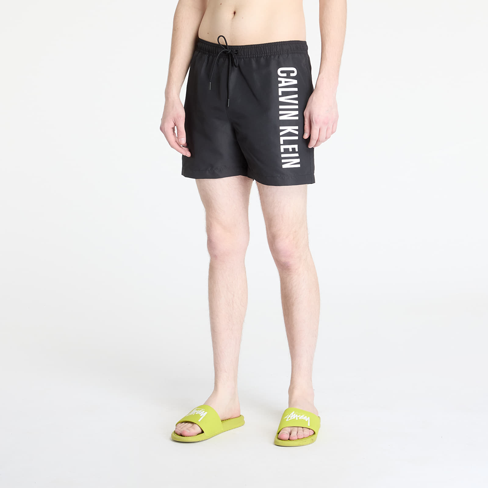 Pánské plavky Calvin Klein Jeans Medium Drawstring Boardshorts Black