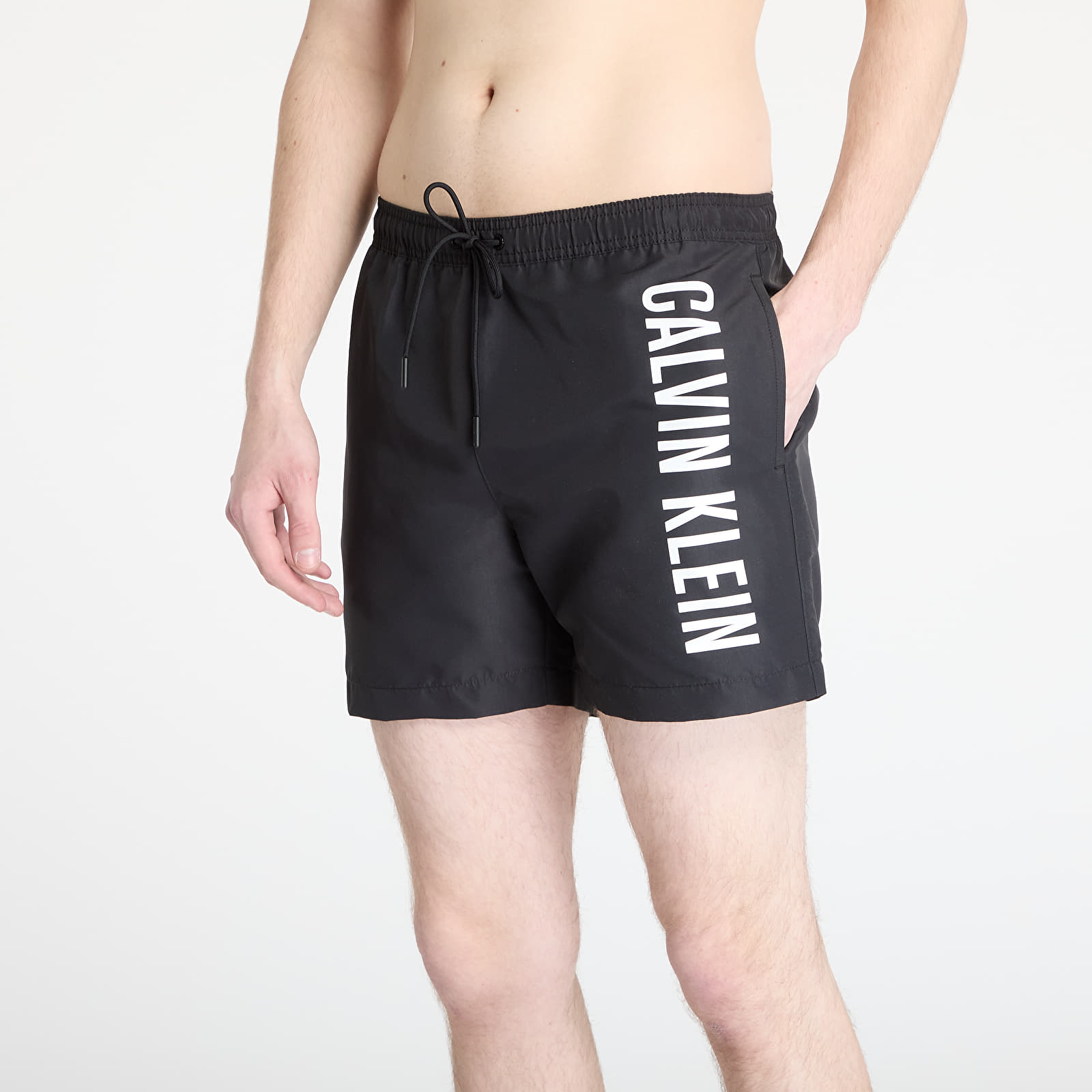 Pánské plavky Calvin Klein Jeans Medium Drawstring Boardshorts Black