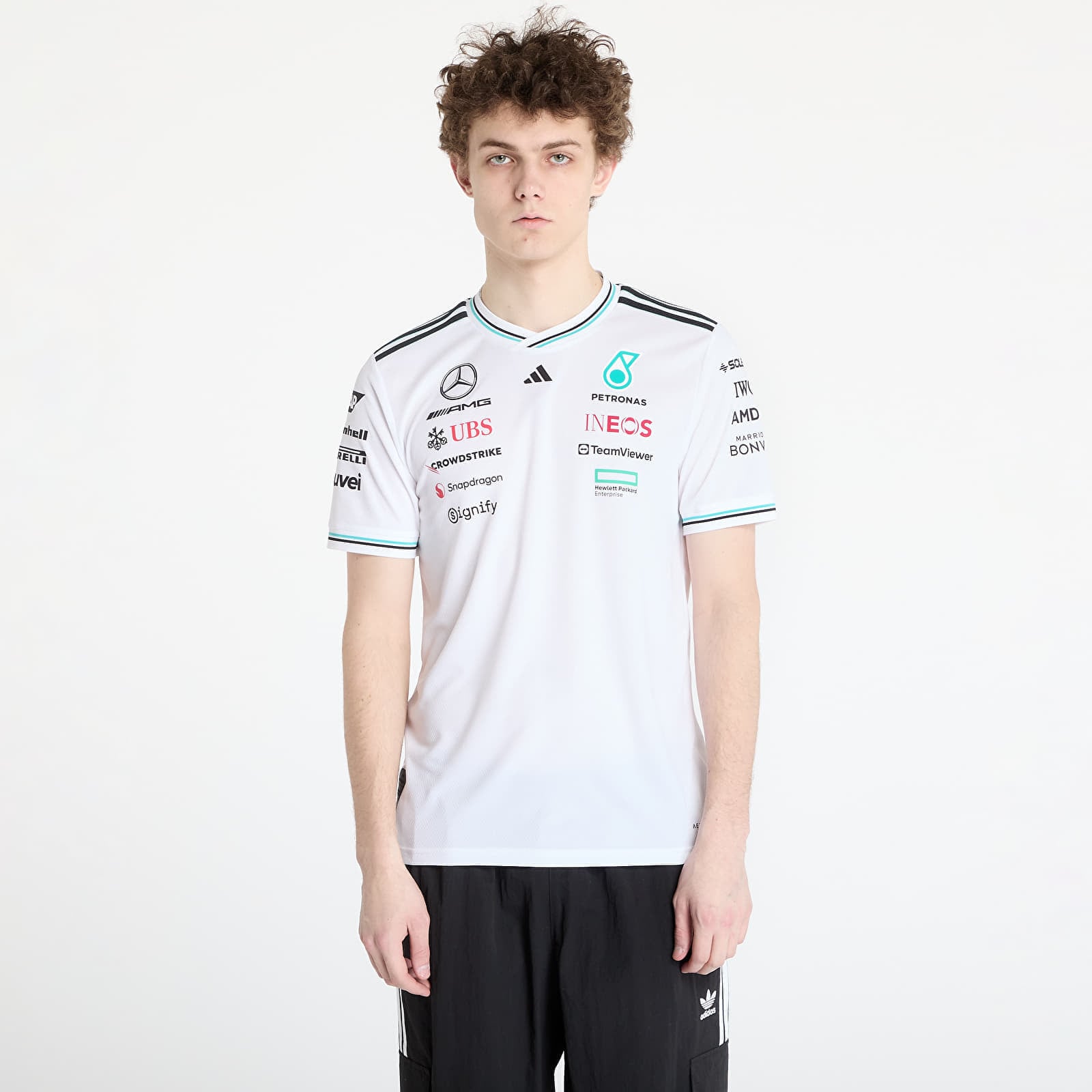 Jersey adidas x Mercedes Amg Petronas Formula One Team Driver Authentic Jersey White/ White/ Black XL