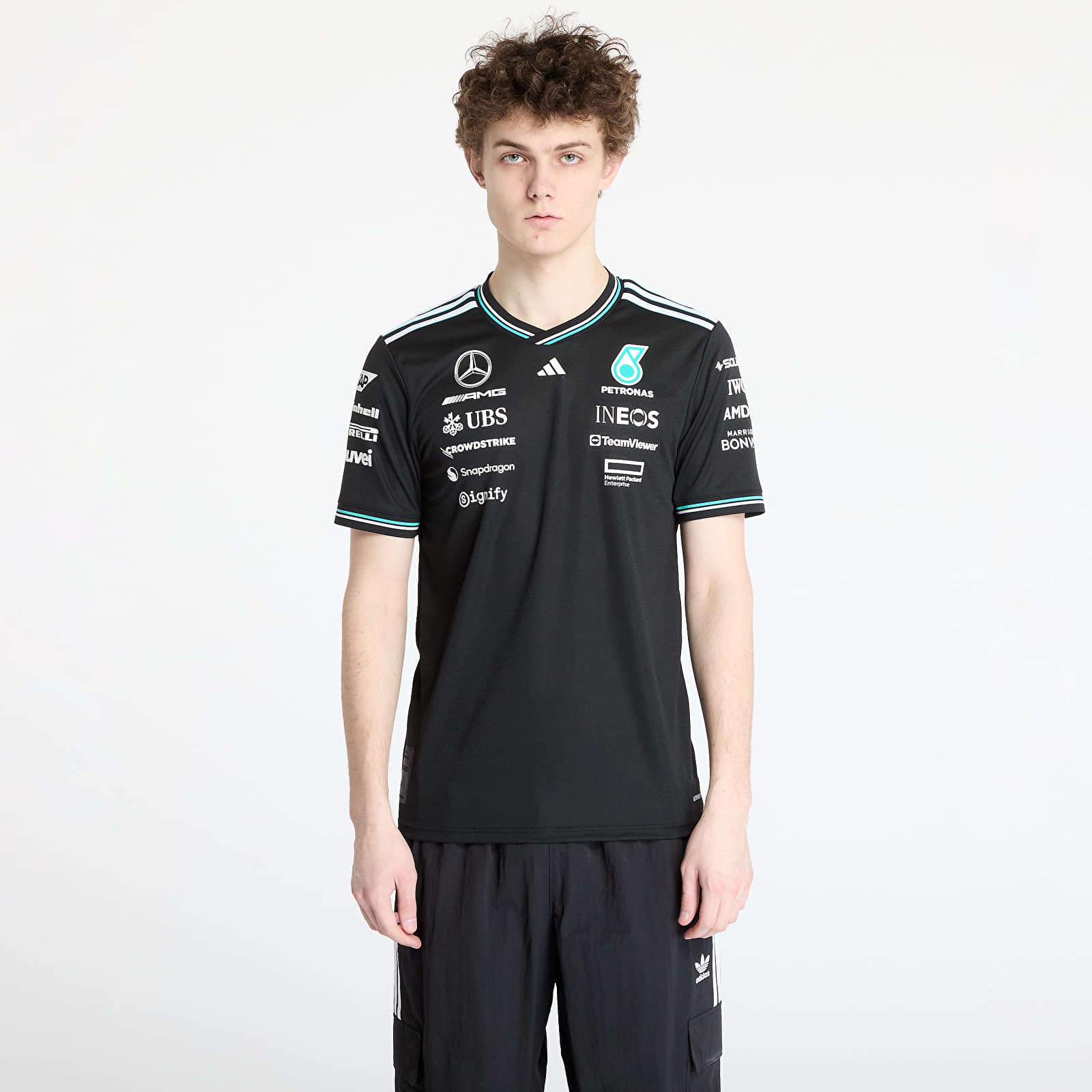 Dresy adidas x Mercedes Amg Petronas Formula One Team Driver Authentic Jersey Black/ Black/ White