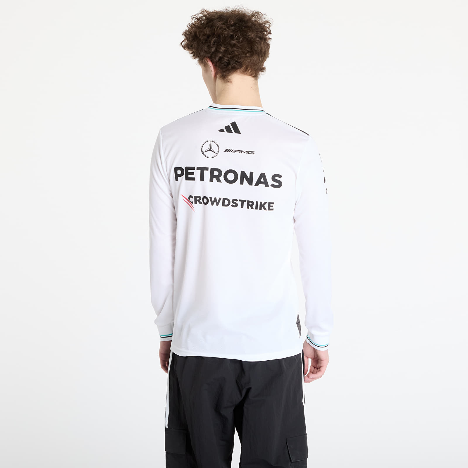 Trikots adidas x Mercedes Amg Petronas Formula One Team Driver Authentic Long Sleeve Jersey White/ White/ Black