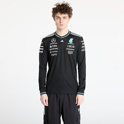 Jersey adidas x Mercedes Amg Petronas Formula One Team Driver Authentic Long Sleeve Jersey Black/ Black/ White