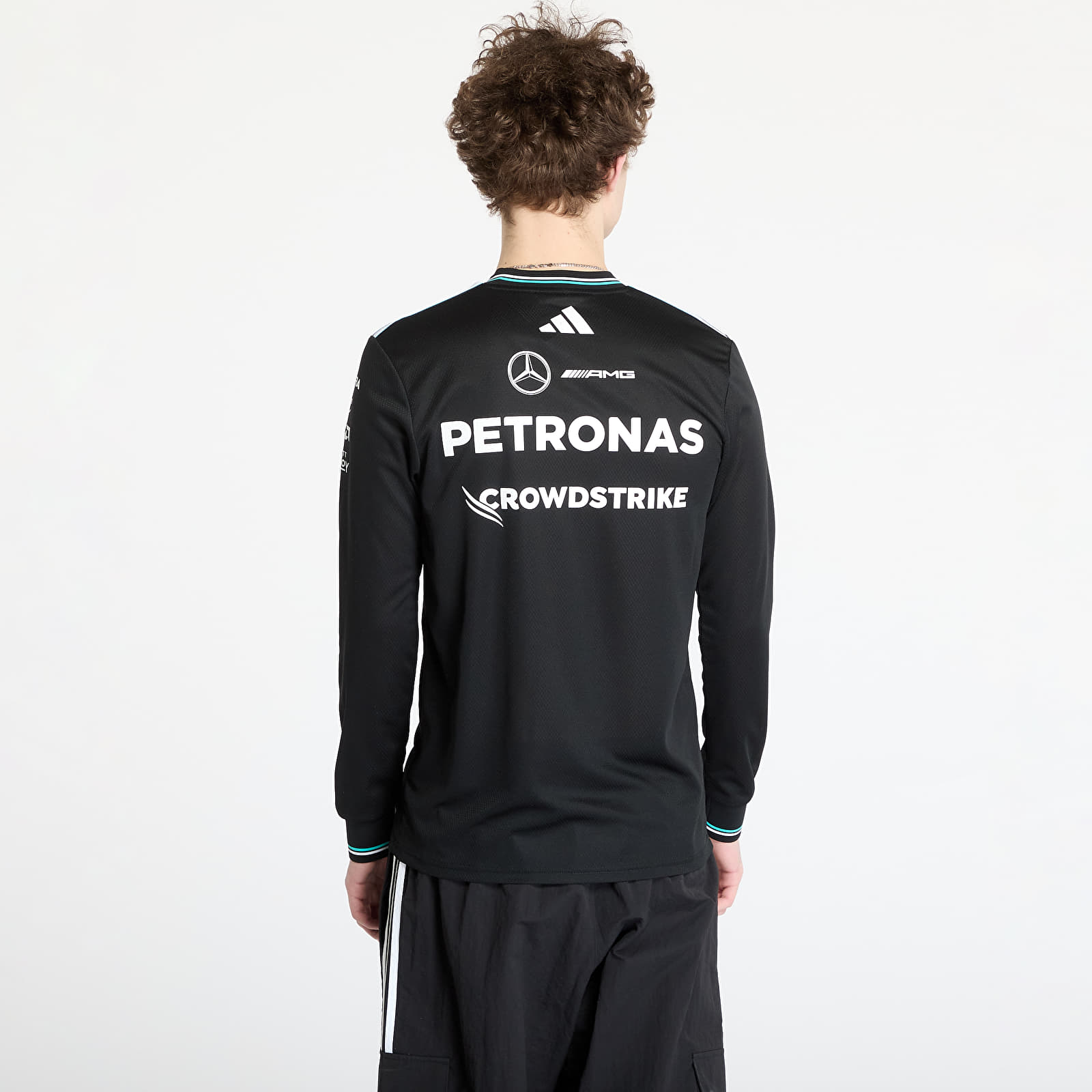 Dresy adidas x Mercedes Amg Petronas Formula One Team Driver Authentic Long Sleeve Jersey Black/ Black/ White