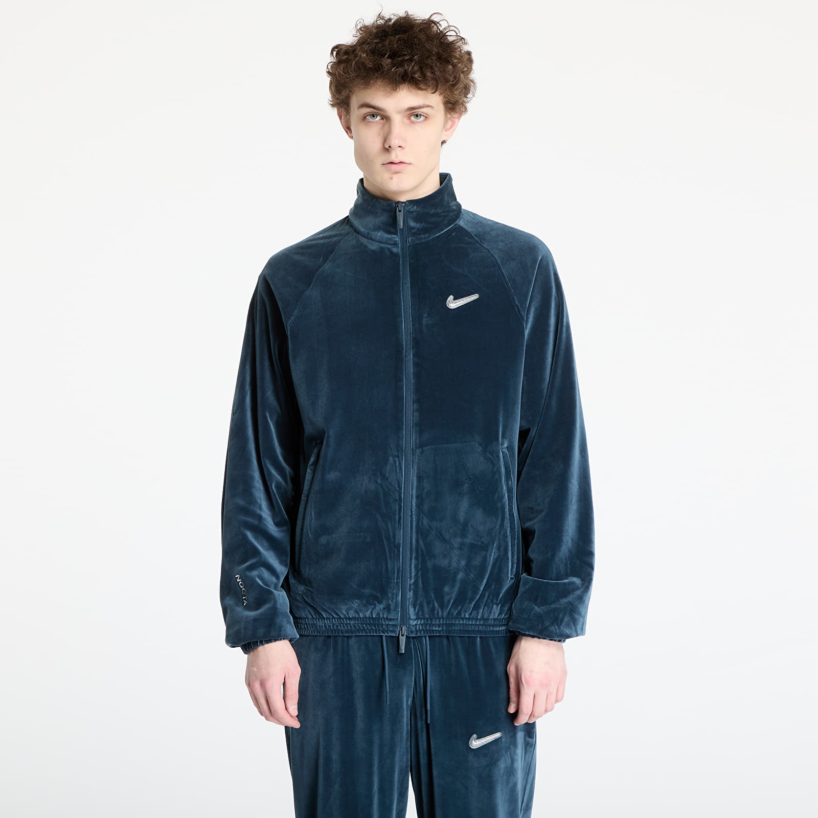 Mikiny Nike x NOCTA Men's Travel Jacket Armory Navy/ Light Bone