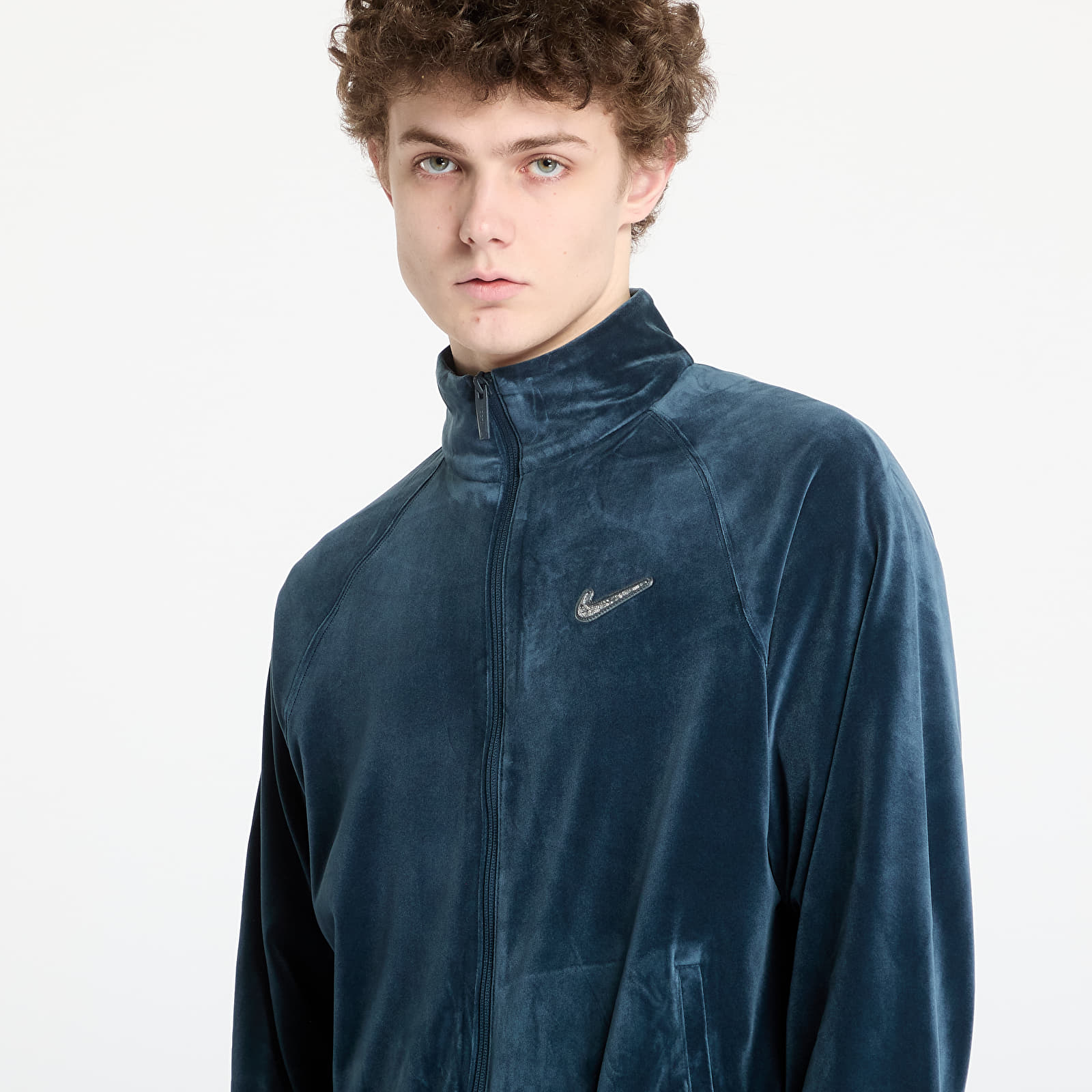 Mikiny Nike x NOCTA Men's Travel Jacket Armory Navy/ Light Bone