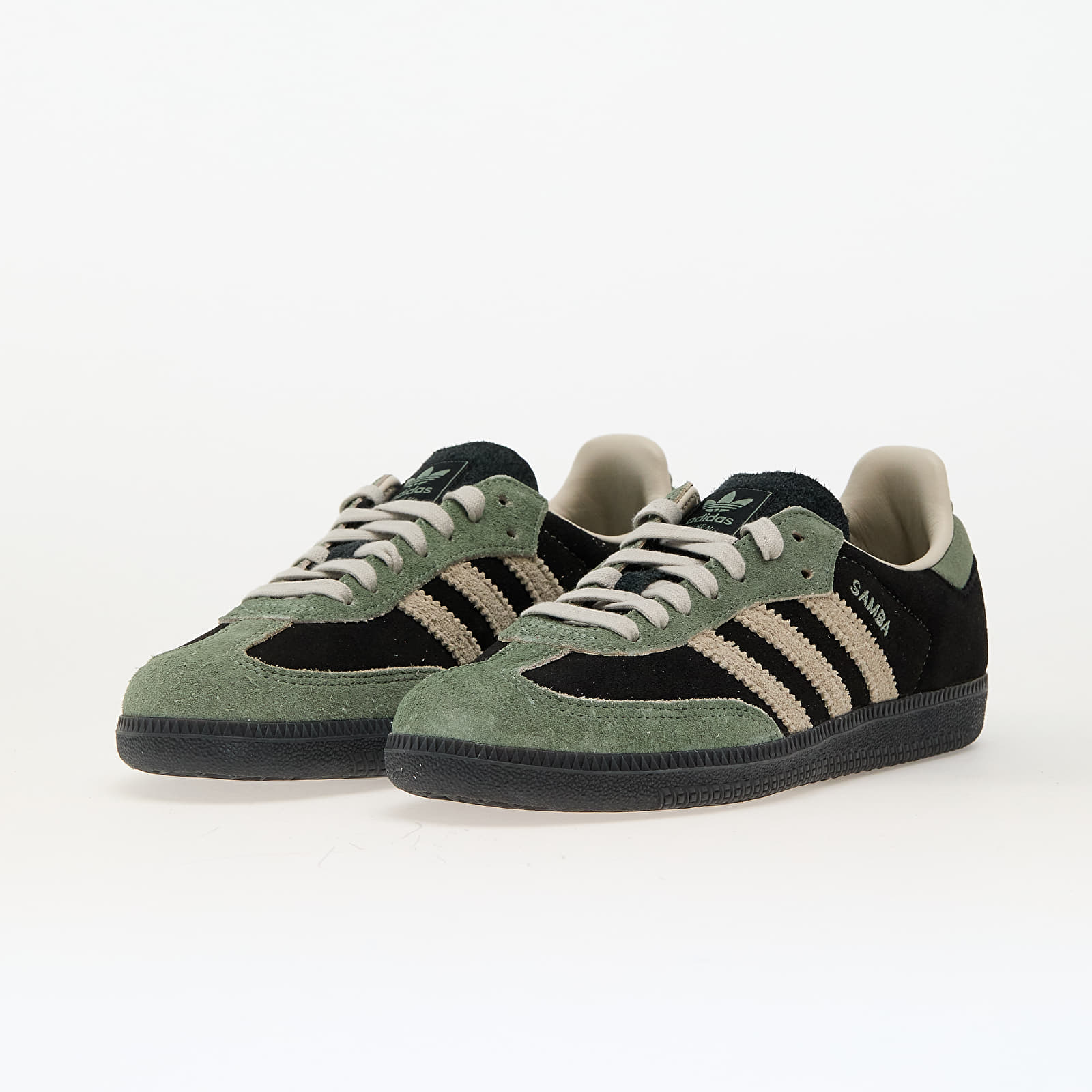 Buty damskie adidas Samba Og W Core Black/ Aluminium/ Silver Green