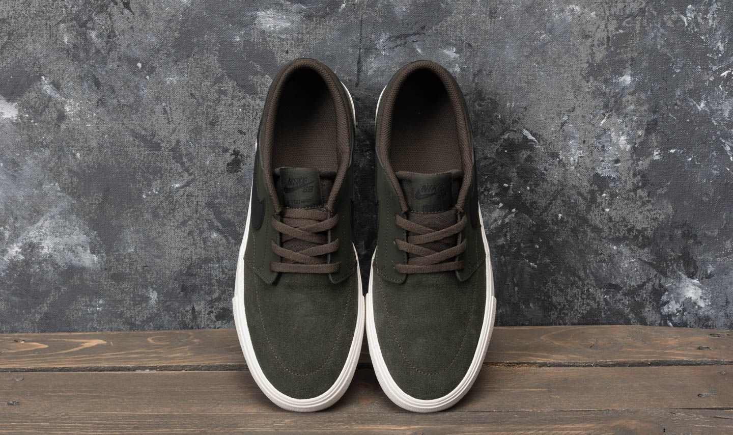 Women's shoes Nike SB Portmore II (GS) Sequoia/ Black-Summit White