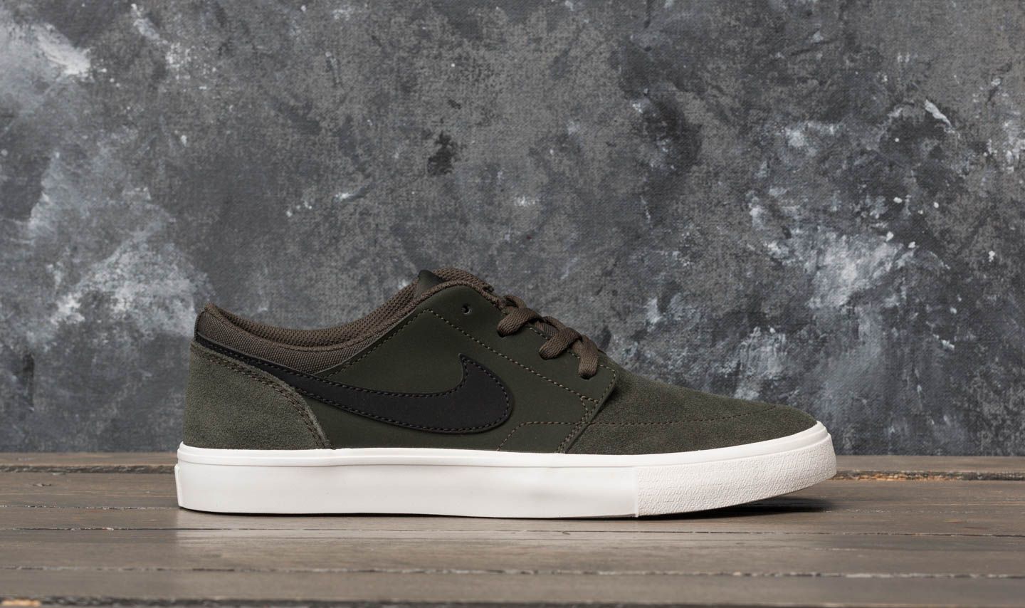 Women's shoes Nike SB Portmore II (GS) Sequoia/ Black-Summit White