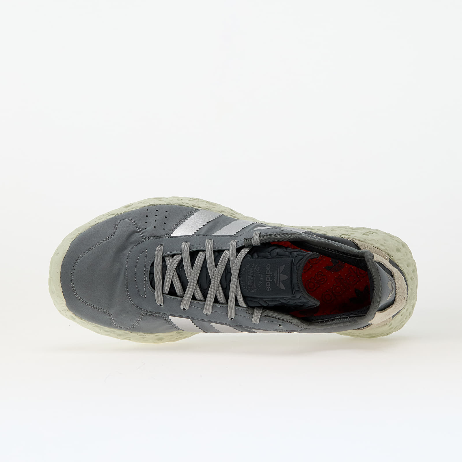 Men's shoes adidas Zponge Grey Four/ Metallic Silver/ Solid Red