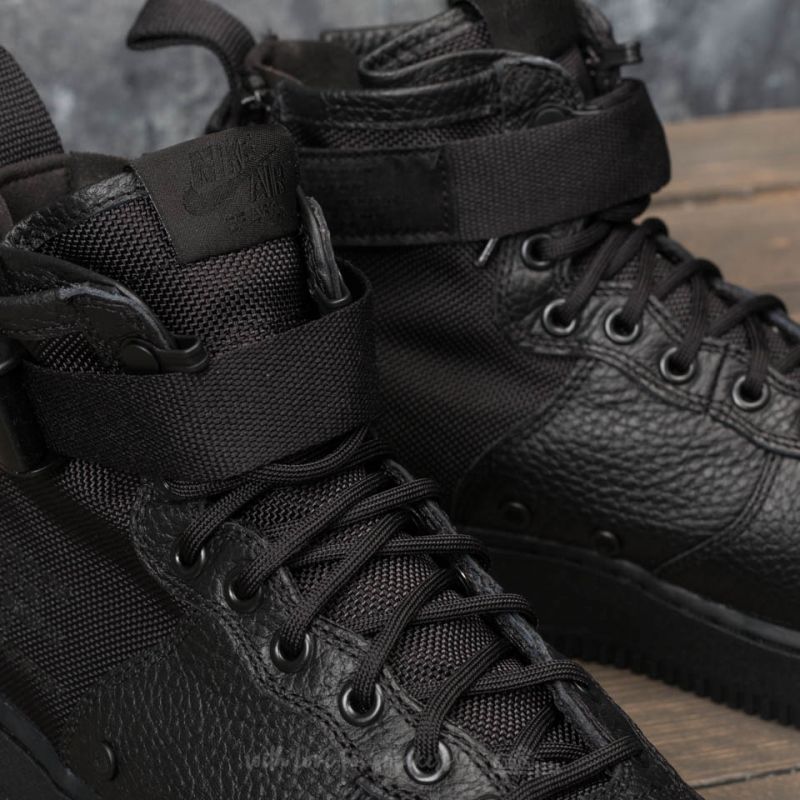 Men's shoes Nike SF Air Force 1 Mid Black/ Black-Black (917753-005