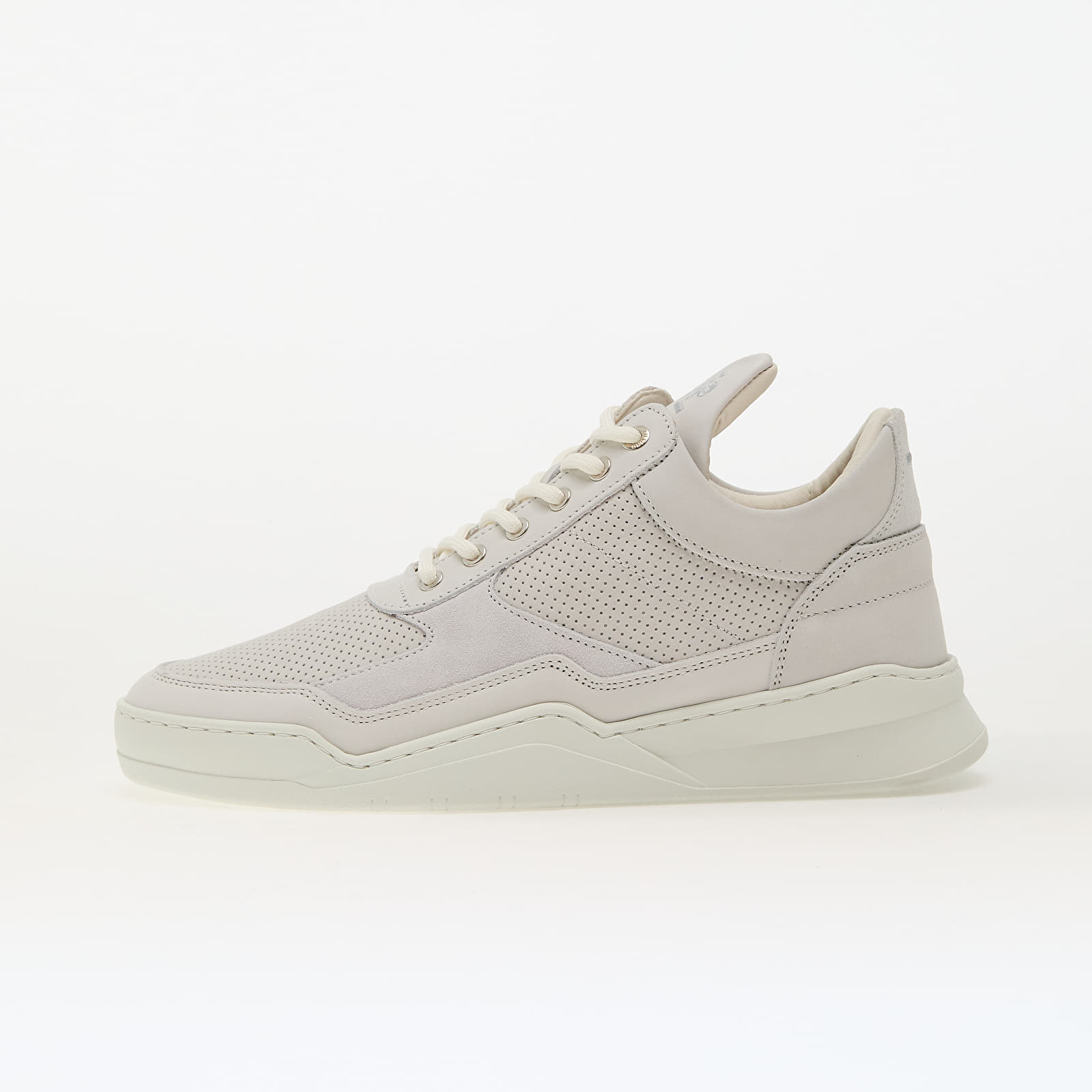 Încălțăminte și sneakerși pentru bărbați Filling Pieces Low Top Ghost Panel All White