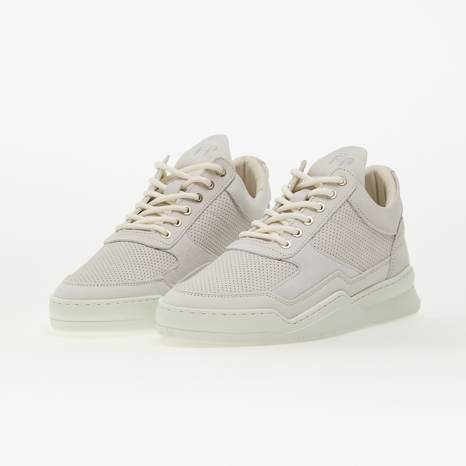 Férfi cipők Filling Pieces Low Top Ghost Panel All White