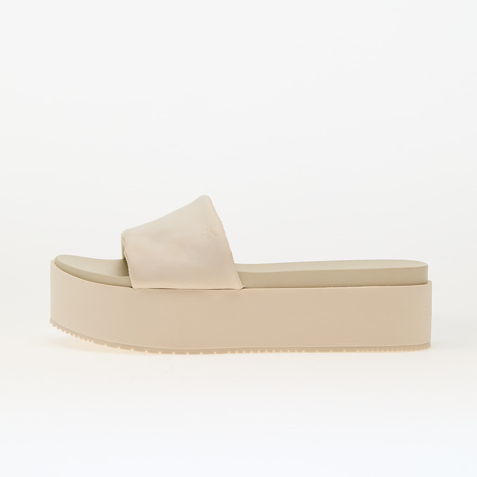 Frauen Calvin Klein Jeans Flatform Sandal Slid Beige