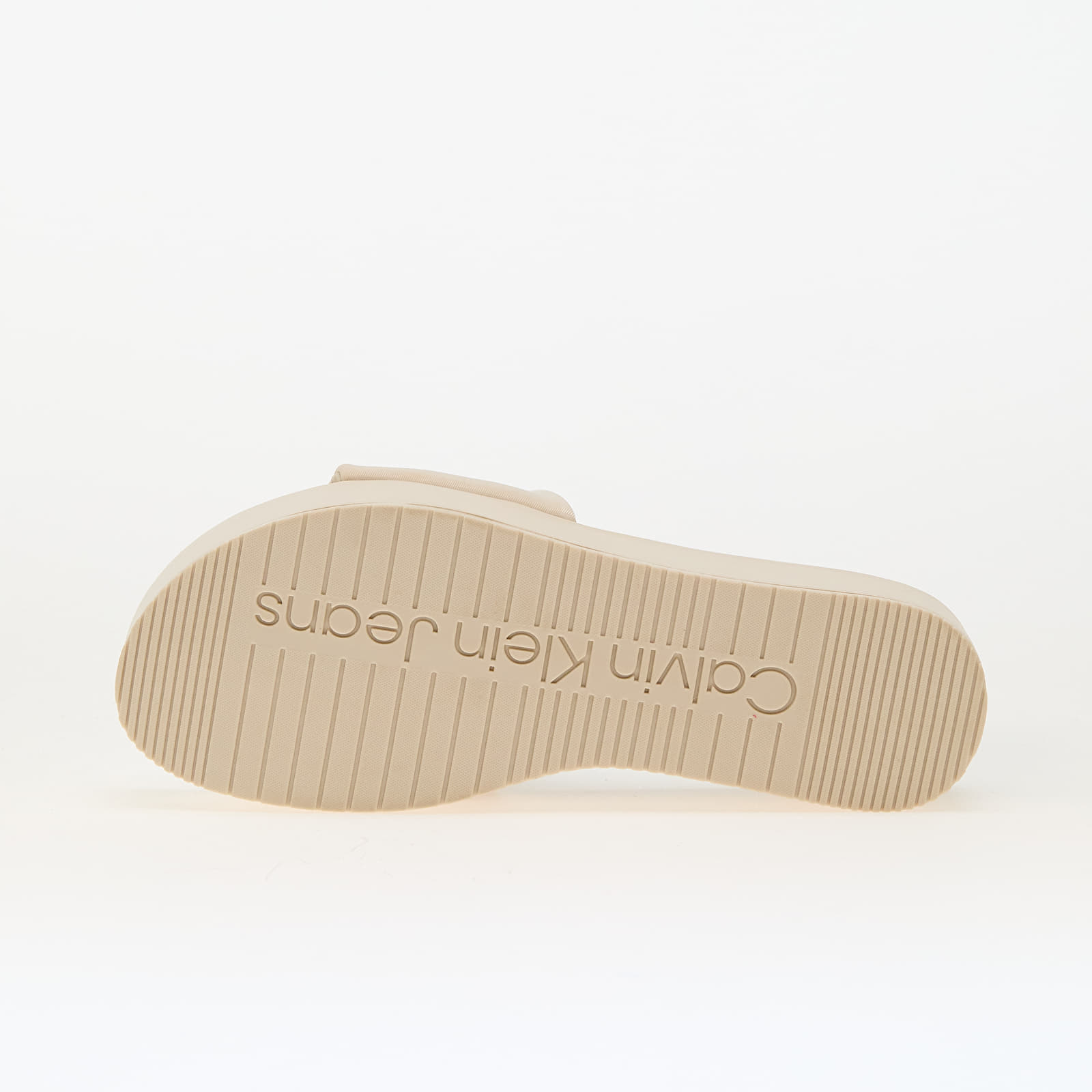Frauen Calvin Klein Jeans Flatform Sandal Slid Beige