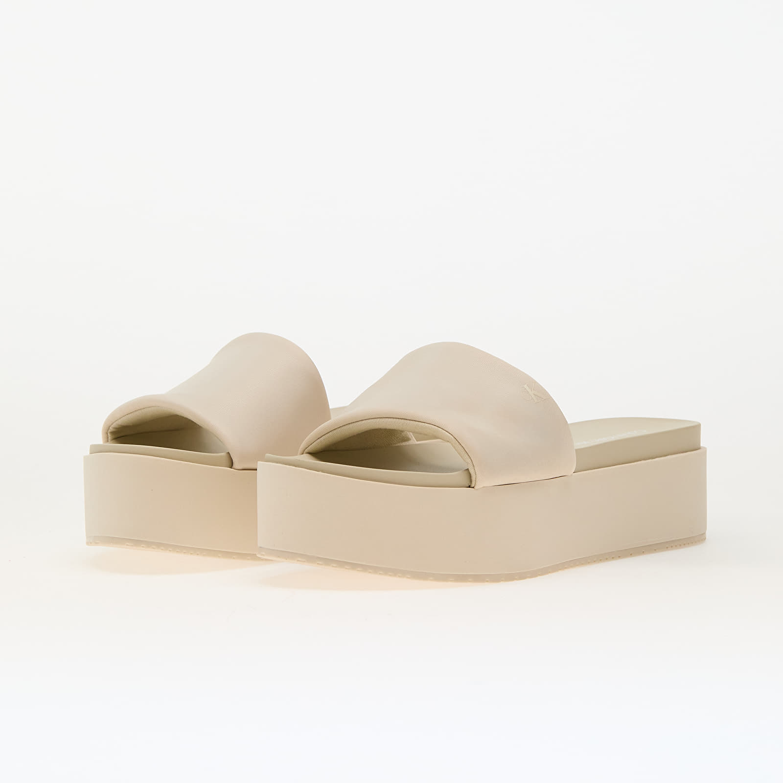 Frauen Calvin Klein Jeans Flatform Sandal Slid Beige