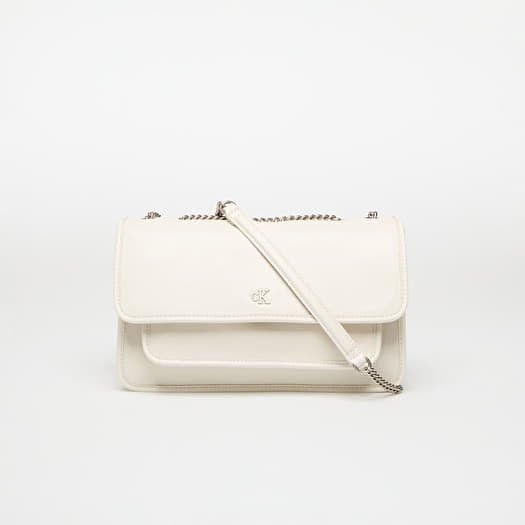 Calvin Klein Jeans Chain Ew Flap Conv Bag Beige