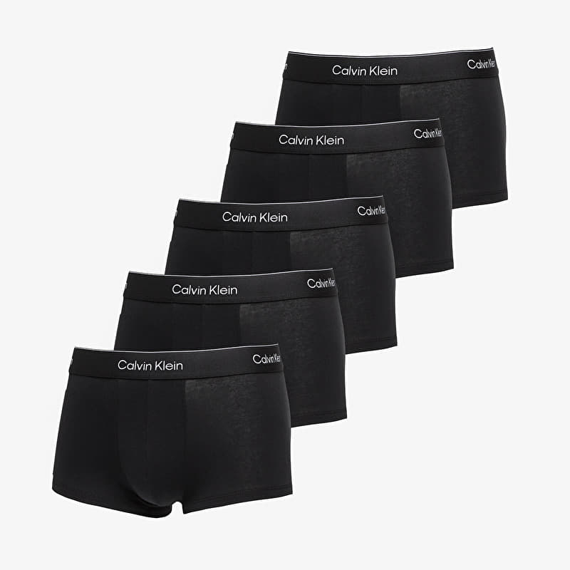 Calvin Klein Icon Cotton Stretch Low Rise Trunk 5-Pack Black