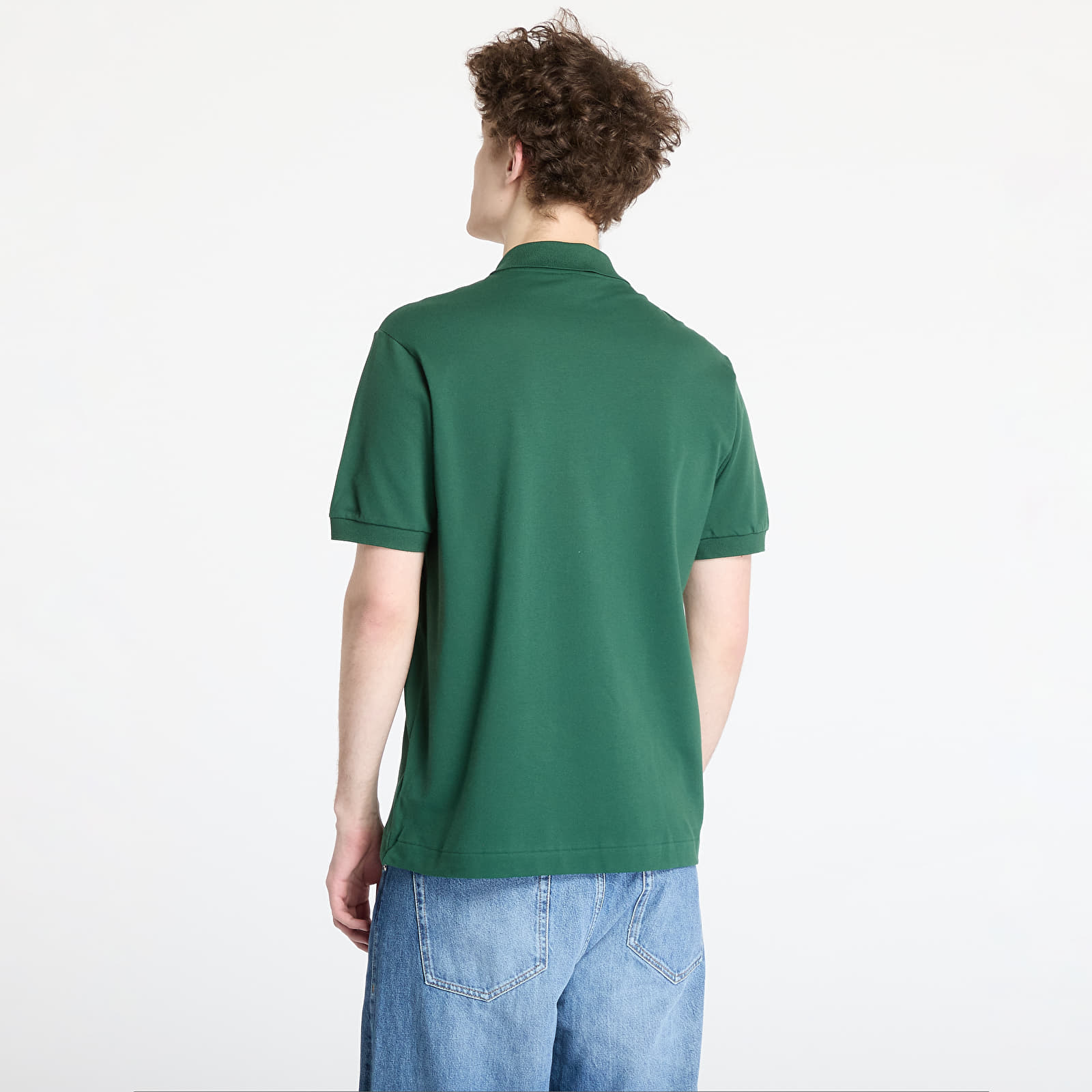 Pánská trička LACOSTE Light Pique Polo Shirt Green