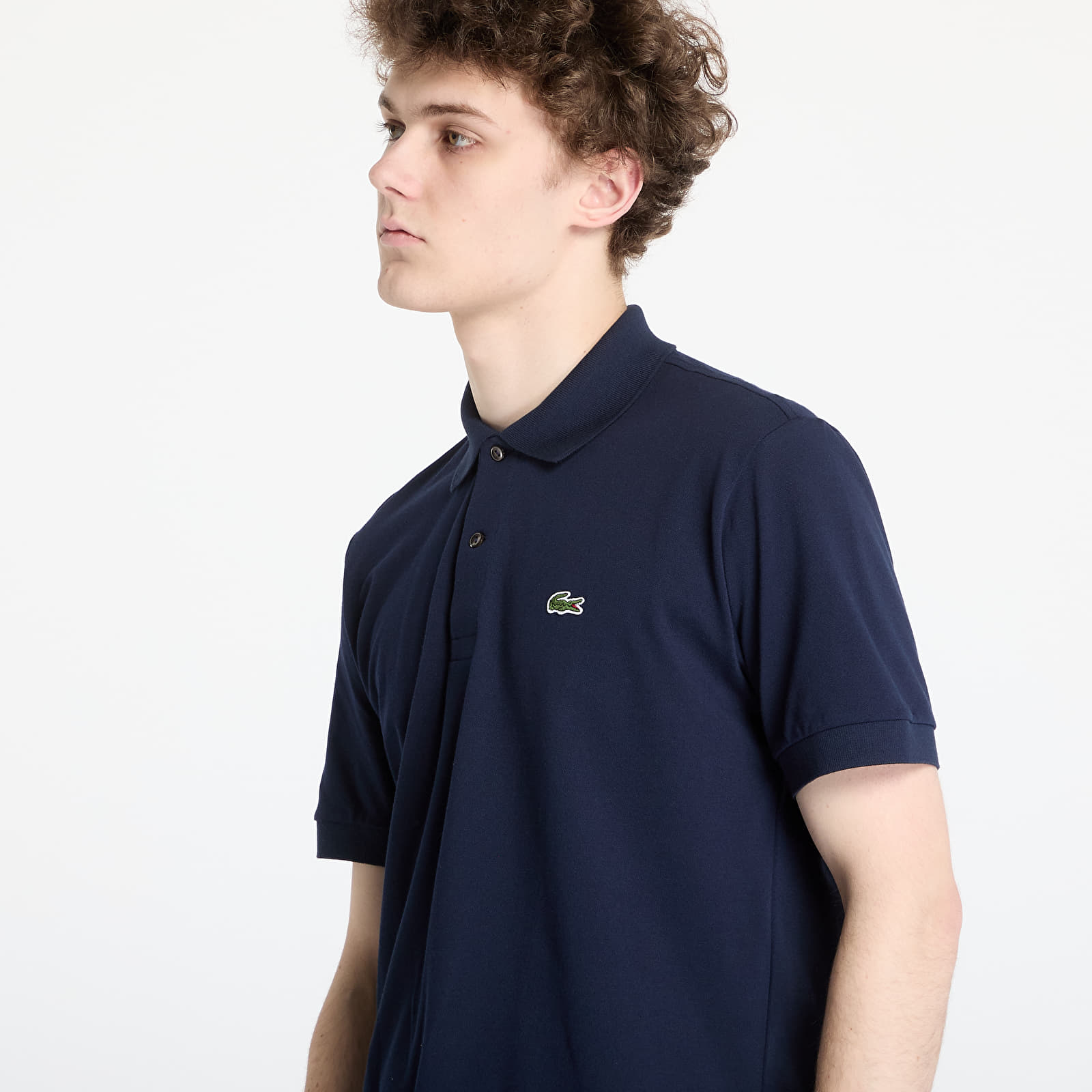 Pánská trička LACOSTE Light Pique Polo Shirt Navy Blue