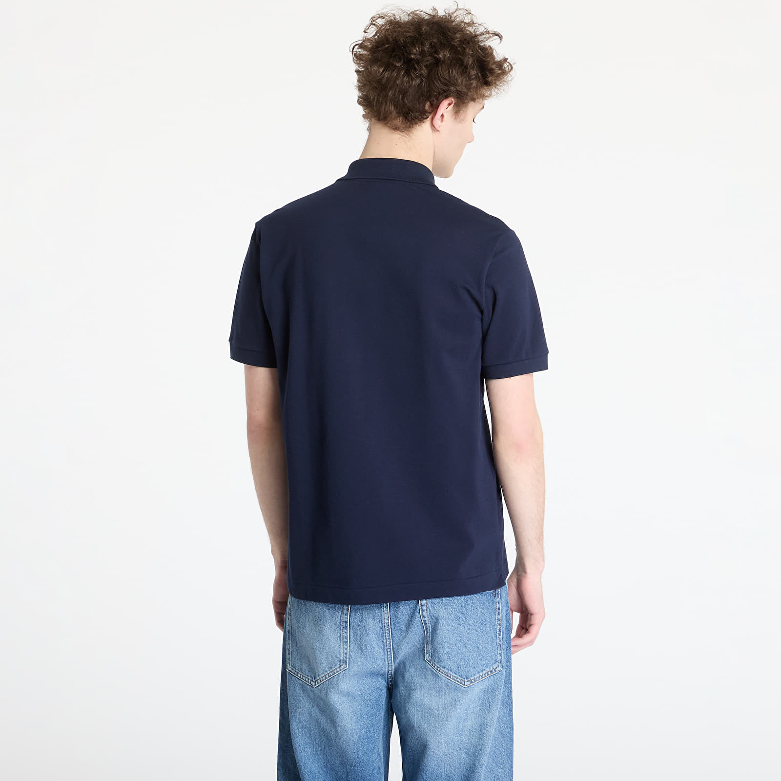 T-shirty męskie LACOSTE Light Pique Polo Shirt Navy Blue