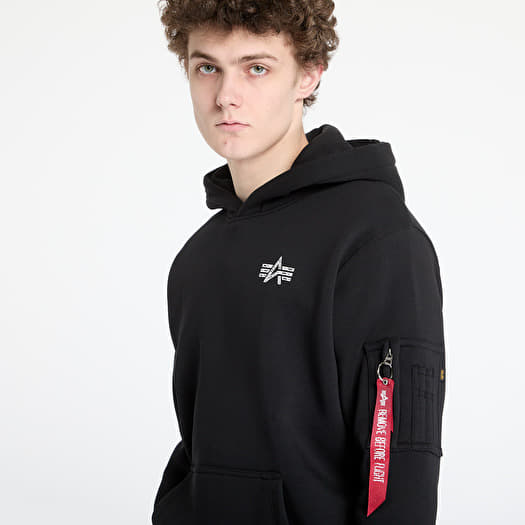 Hoodies voor heren Alpha Industries Signature BP Hoodie Black