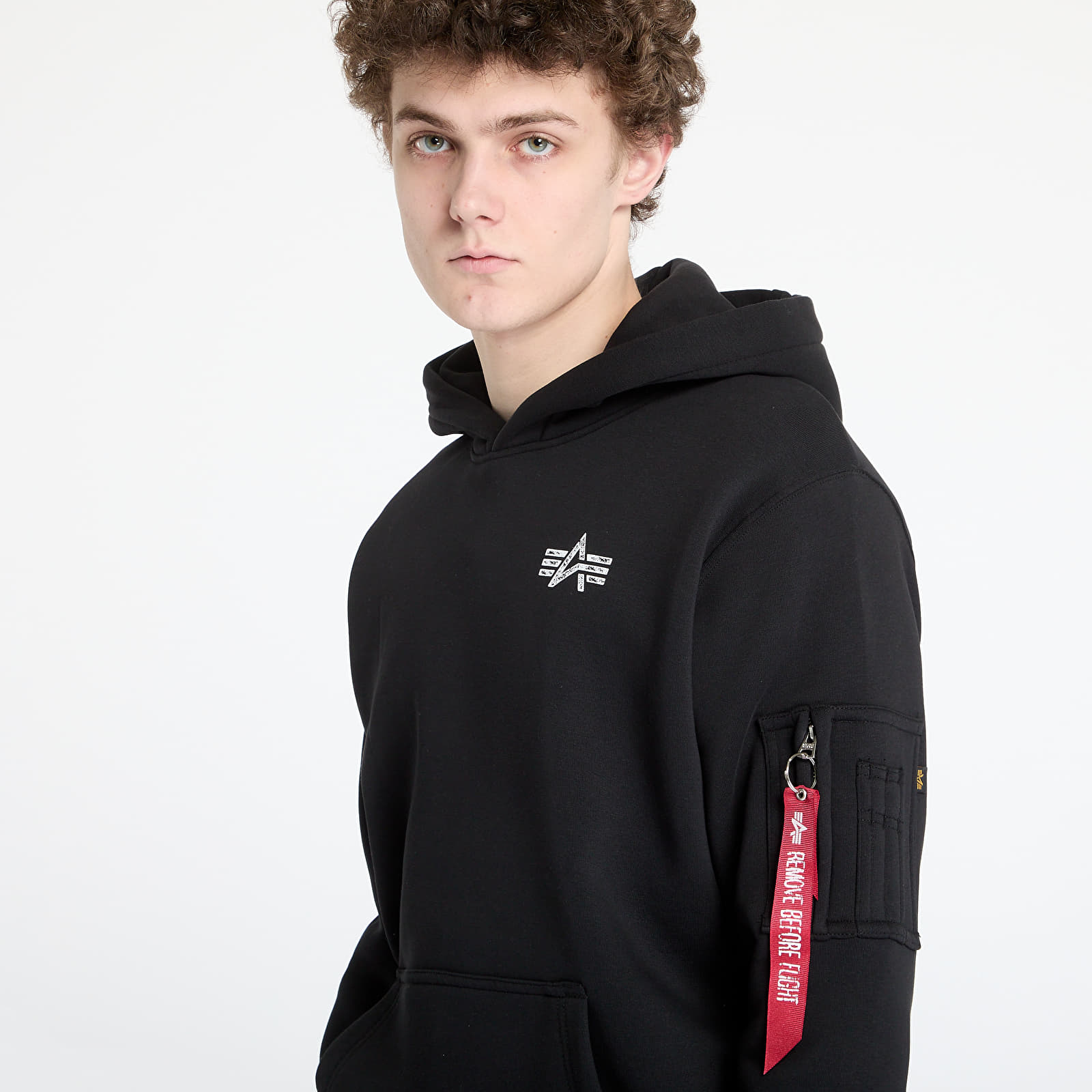 Mikiny Alpha Industries Inc. Signature BP Hoodie Black