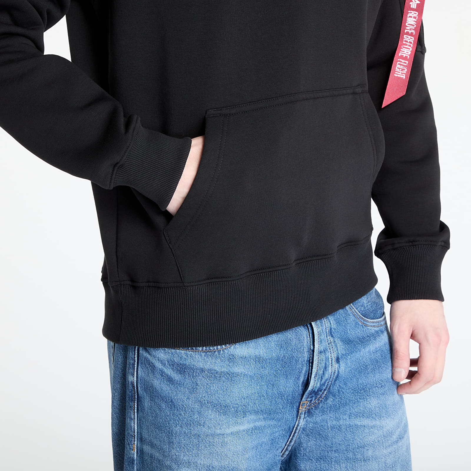 Mikiny Alpha Industries Inc. Signature BP Hoodie Black