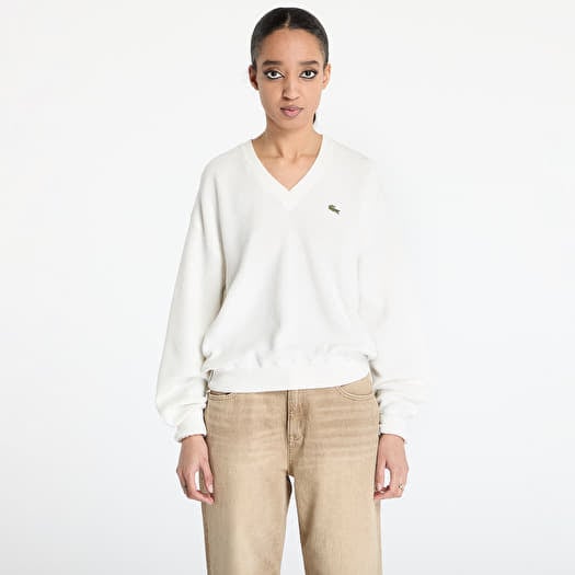 LACOSTE Moss Stitch Sweater Flour