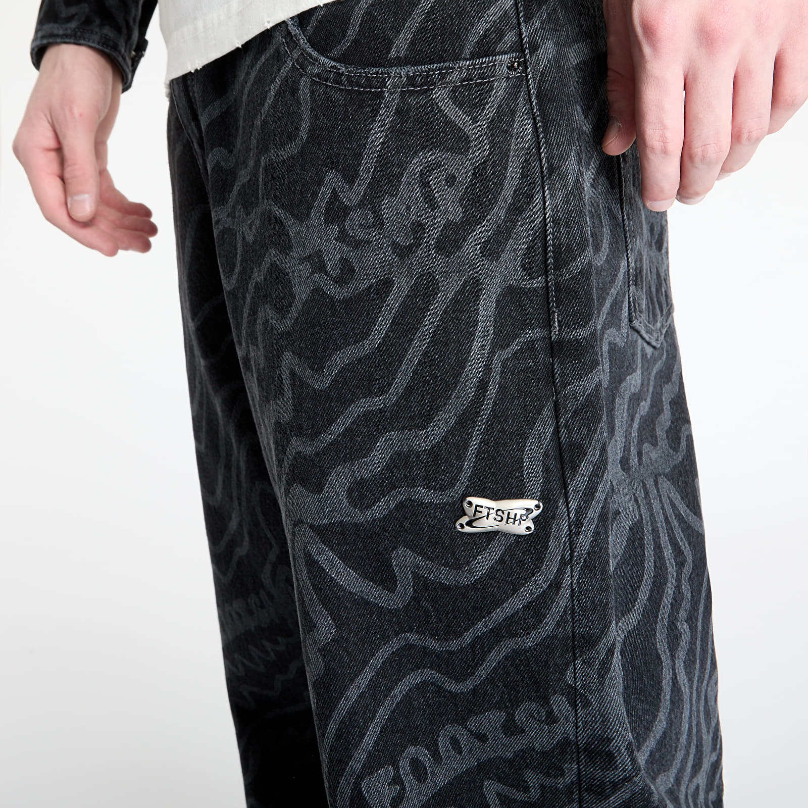 Jeans FTSHP Silver Lining Denim Pants UNISEX Black