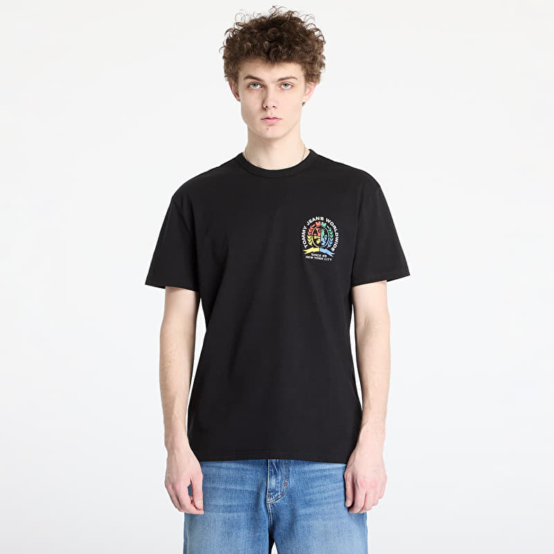 T-shirt Tommy Jeans Regular Pop Crest Tee Black