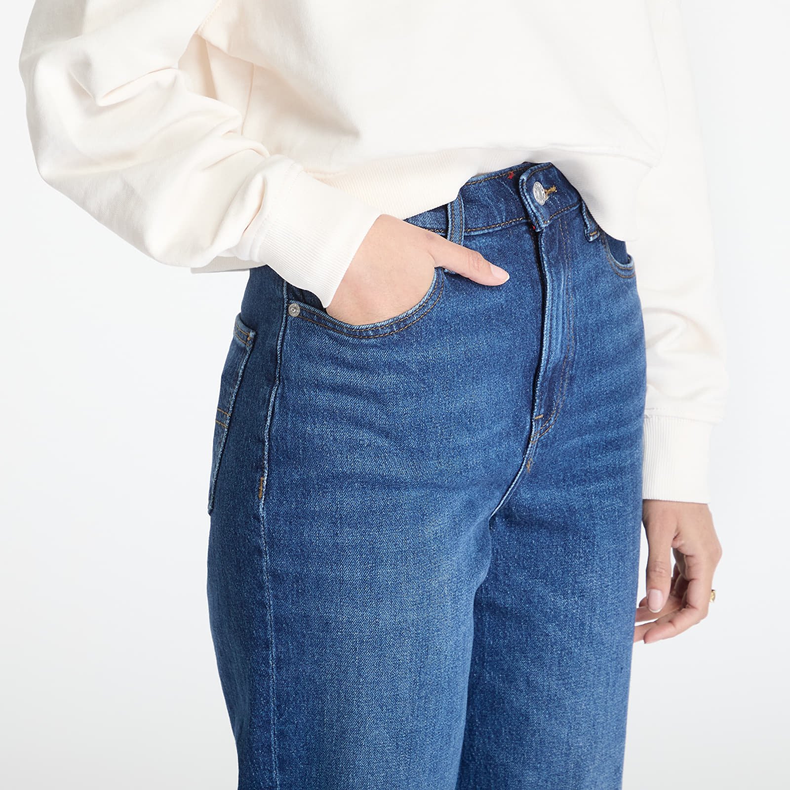 Naisten farkut Tommy Jeans Layla High Rise Slim Straight Jeans Denim