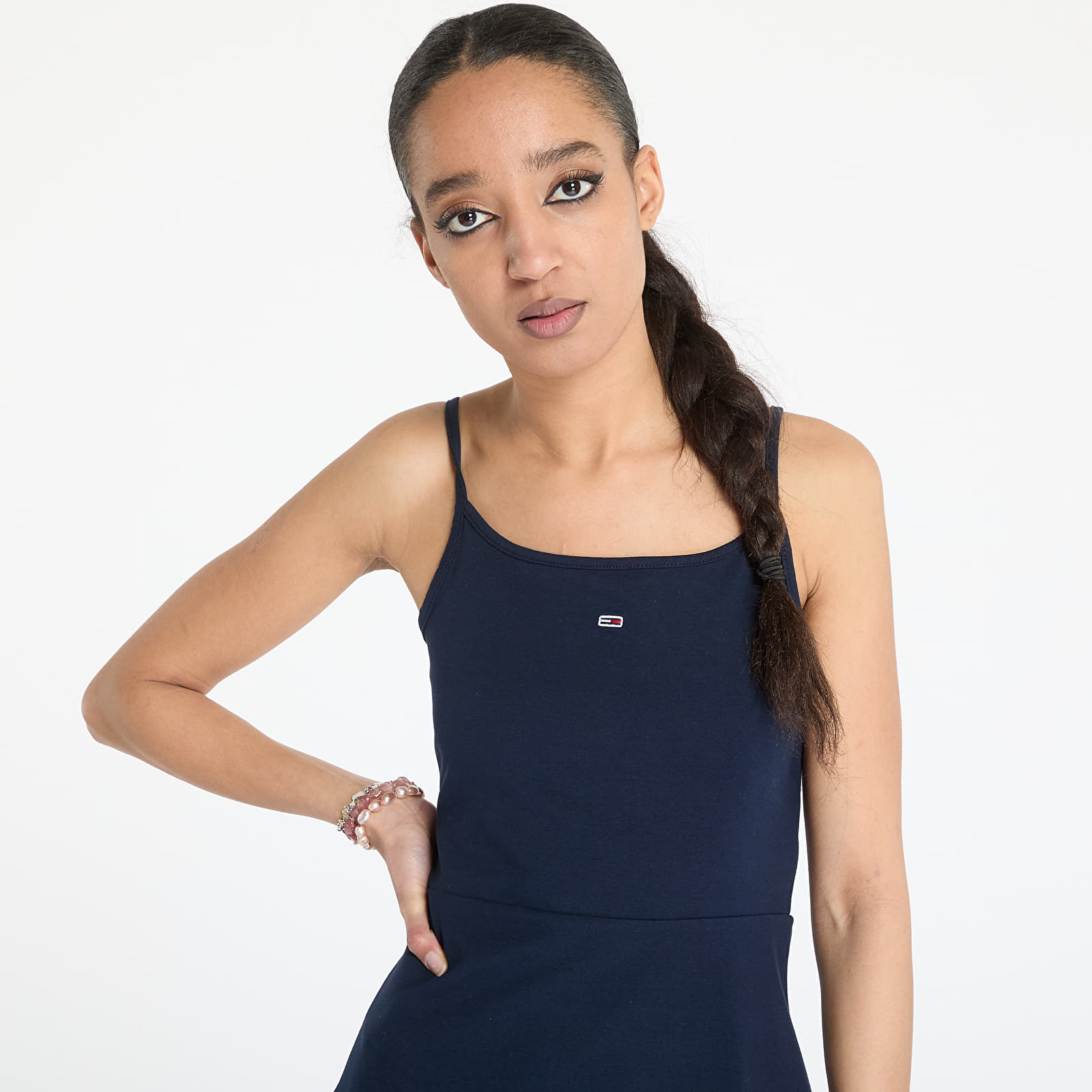 Sukienki Tommy Jeans Essential Strap Dress Blue
