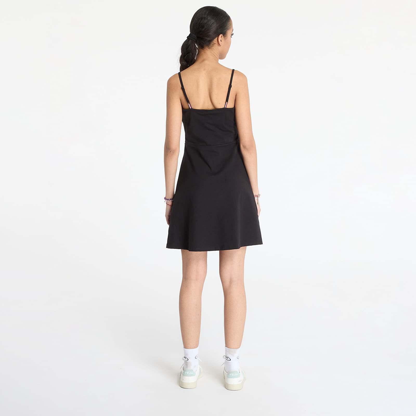 Dress Tommy Jeans Essential Strap Dress Black