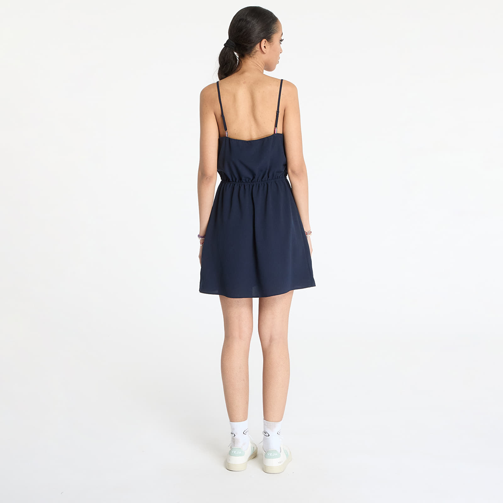 Rochii Tommy Jeans Essential Strap Dress Blue