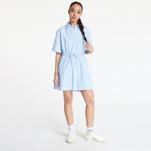 Šaty Tommy Jeans Mini Stripe Shirt Blue