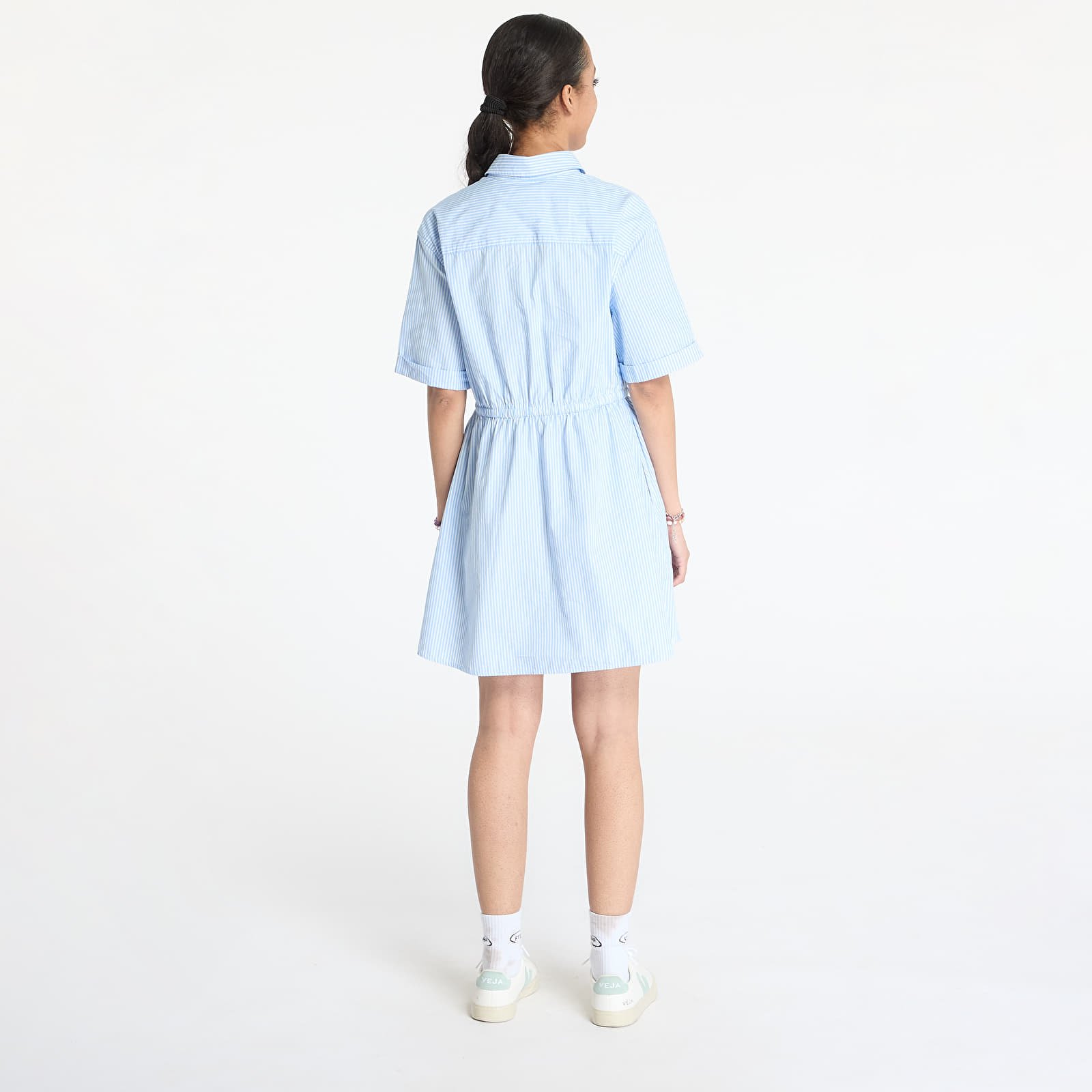 Rochii Tommy Jeans Mini Stripe Shirt Blue