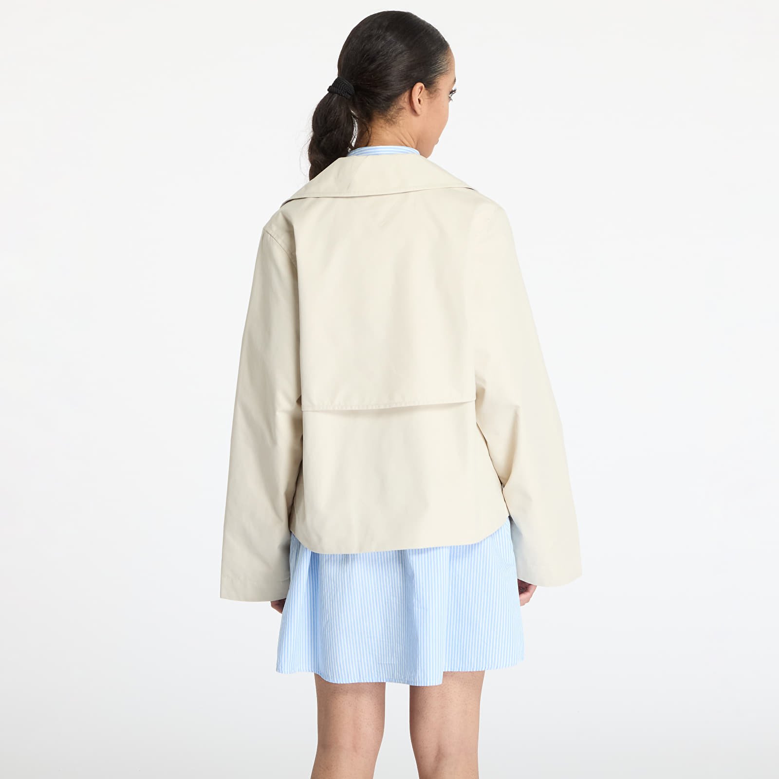 Dámske bundy Tommy Jeans Short Trench Jacket Beige